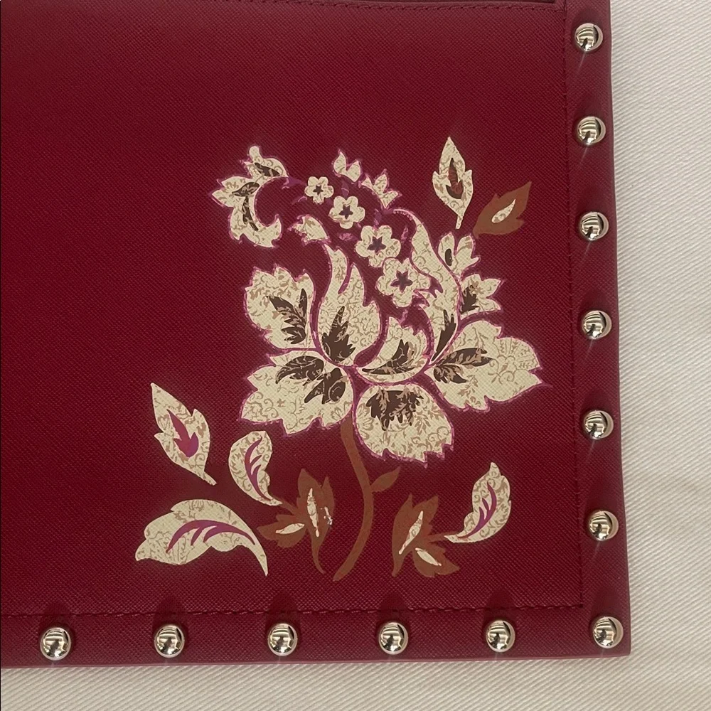 NWT White House Black Market Port Floral Studded Clutch Purse/Wristlet - Picture 4 of 7